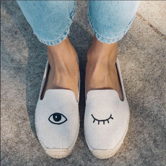 Soludos Eye Wink Espadrille Slipper Shoes 👁️ - Picture 1 of 6
